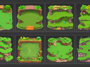 30 Fantasy Game Backgrounds CG Texturen
