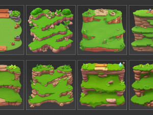 30 Fantasy Game Backgrounds CG Texturen
