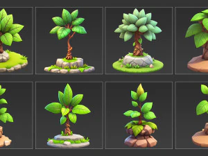 30 Fantasy Plants Game Asset CG Textures