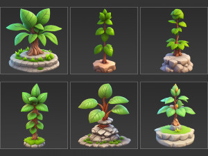 30 Fantasy Plants Game Asset CG Dokuları