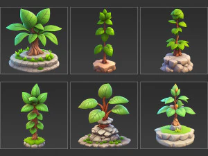 30 Fantasy Plants Game Asset CG Textures