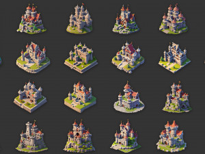 100 Fantasy Medieval Castle And Fort Game Asset CG Textures