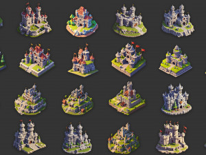 100 Fantasy Medieval Castle And Fort Game Asset CG Textures