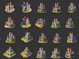 100 Fantasy Medieval Castle And Fort Game Asset CG Textures