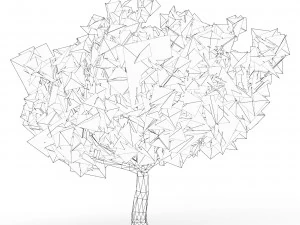 Gioco pronto Albero 02 Modello 3D