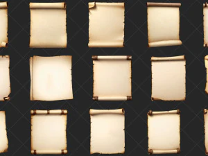 60 High Resolution Old Medieval Paper Collection CG Textures