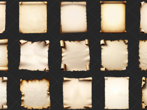 60 High Resolution Old Medieval Paper Collection Tekstur CG