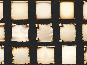 60 High Resolution Old Medieval Paper Collection CG Textures
