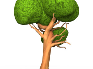 Cartoon Low Poly Tree 01 3D-Modell