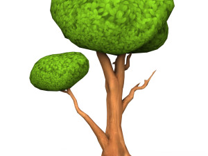 Cartoon Low Poly Tree 03 3D Model