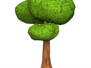 Cartoon Low Poly Tree 03 3D Model