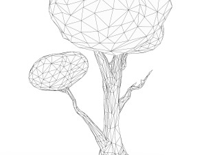 Cartoon Low Poly Tree 03 3D Model