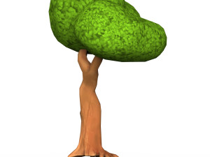 Cartoon Low Poly Tree 04 Model 3D