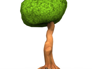 Cartoon Low Poly Tree 04 Model 3D