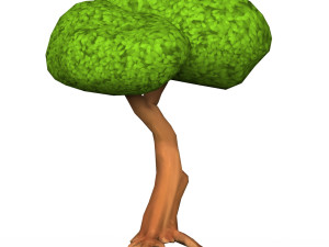 Cartoon Low Poly Tree 04 Model 3D