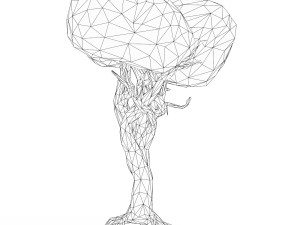 Cartoon Low Poly Tree 05 3Dモデル