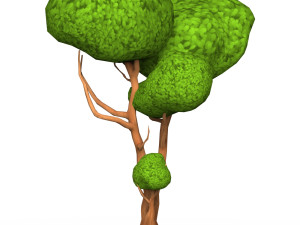 Cartoon Low Poly Tree 06 3D मॉडल