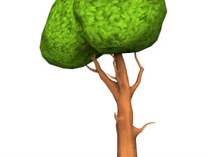 Cartoon Low Poly Tree 07 3D 模型