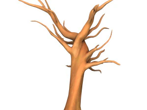 Karikat&uuml;r ağa&ccedil; g&ouml;vdesi 01 3D Model