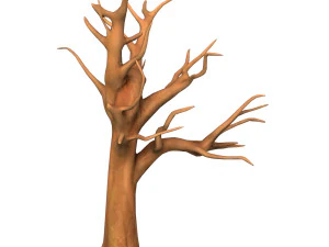 Cartoon Tree Trunk 01 3D Model