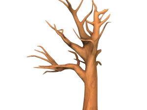 Cartoon Tree Trunk 01 3D Model