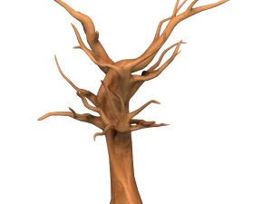 Cartoon Tree Trunk 01 3D Model