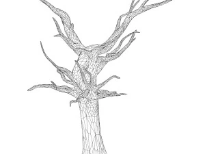 Cartoon Tree Trunk 01 3D Model