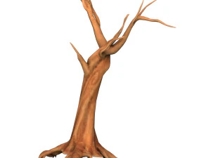 Karikat&uuml;r ağa&ccedil; g&ouml;vdesi 02 3D Model