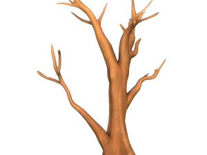 Karikat&uuml;r ağa&ccedil; g&ouml;vdesi 03 3D Model