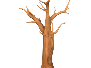 Cartoon Tree Trunk 03 Model 3D