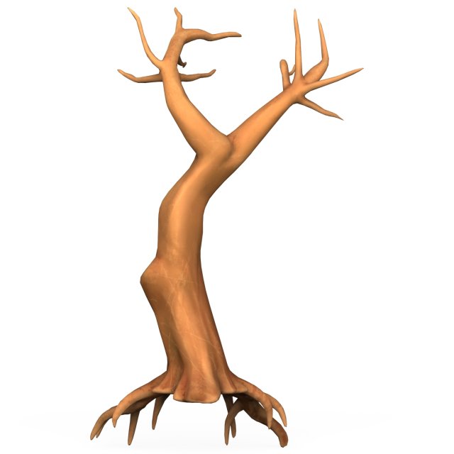 Cartoon Tree Trunk 04 Modelo 3D .c4d .max .obj .3ds .fbx .stl .blend 