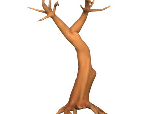 Tronco d'albero cartone animato 04 Modello 3D