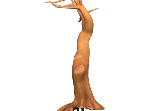 Cartoon Tree Trunk 04 Modelo 3D