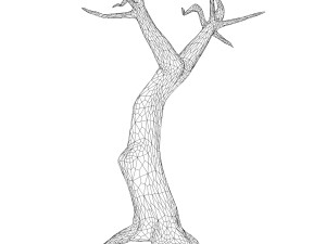 Cartoon Tree Trunk 04 Modelo 3D