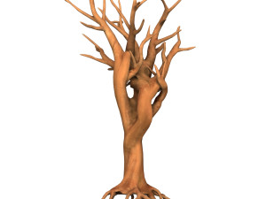 Cartoon Tree Trunk 05 3D-Modell