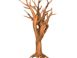 Cartoon Tree Trunk 05 3D Model
