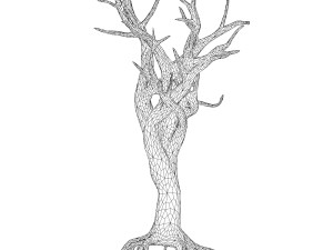 Cartoon Tree Trunk 05 3D-Modell