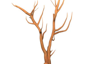 Cartoon Tree Trunk 06 3D Model