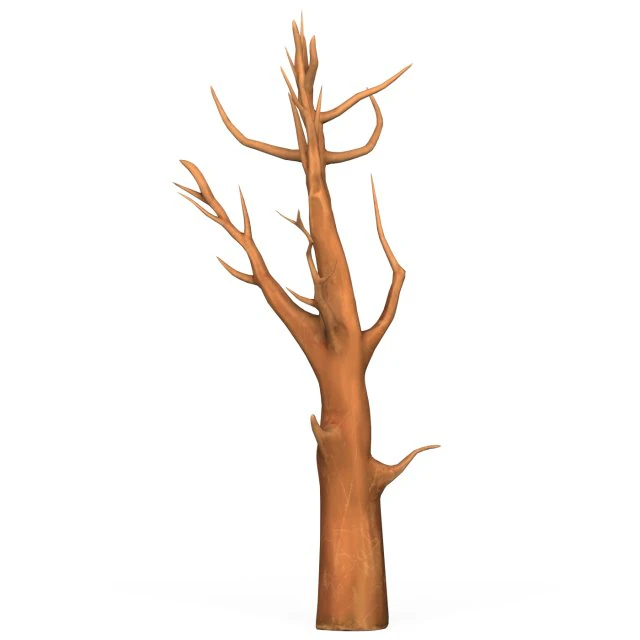 Cartoon Tree Trunk 07 3D Model .c4d .max .obj .3ds .fbx .stl .blend