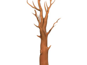 Cartoon Tree Trunk 07 3D Model