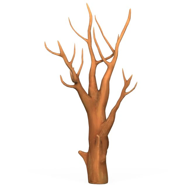 Cartoon Tree Trunk 08 3D Model .c4d .max .obj .3ds .fbx .stl .blend