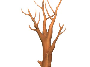 Karikat&uuml;r ağa&ccedil; g&ouml;vdesi 08 3D Model