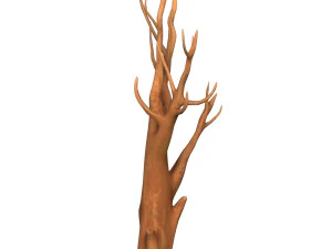 Cartoon Tree Trunk 08 3D Model