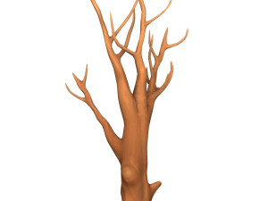 Cartoon Tree Trunk 08 Model 3D