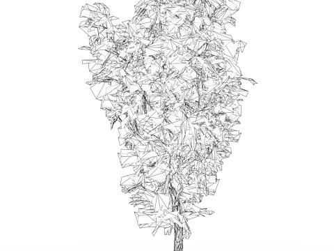 Low Poly Oak Tree 03 3D Model