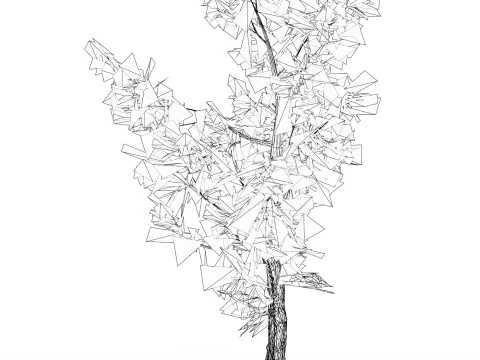 Low Poly Oak Tree 07 3D Model