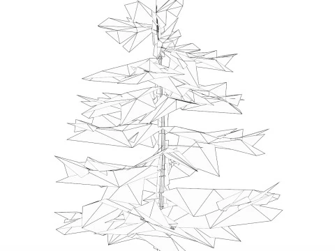 Low Poly Pine Tree 01 3D Model