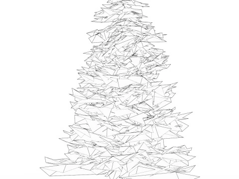 낮은 폴리 소나무 02 3D 모델