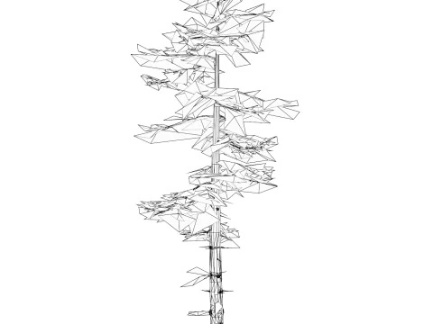 Low Poly Pine Tree 06 3D Model