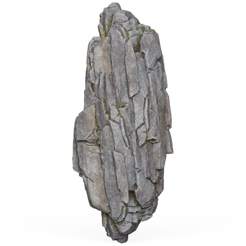 Realistic Low Poly Rock Cliff 04 Modelo 3D .c4d .max .obj .3ds .fbx .stl .blend 